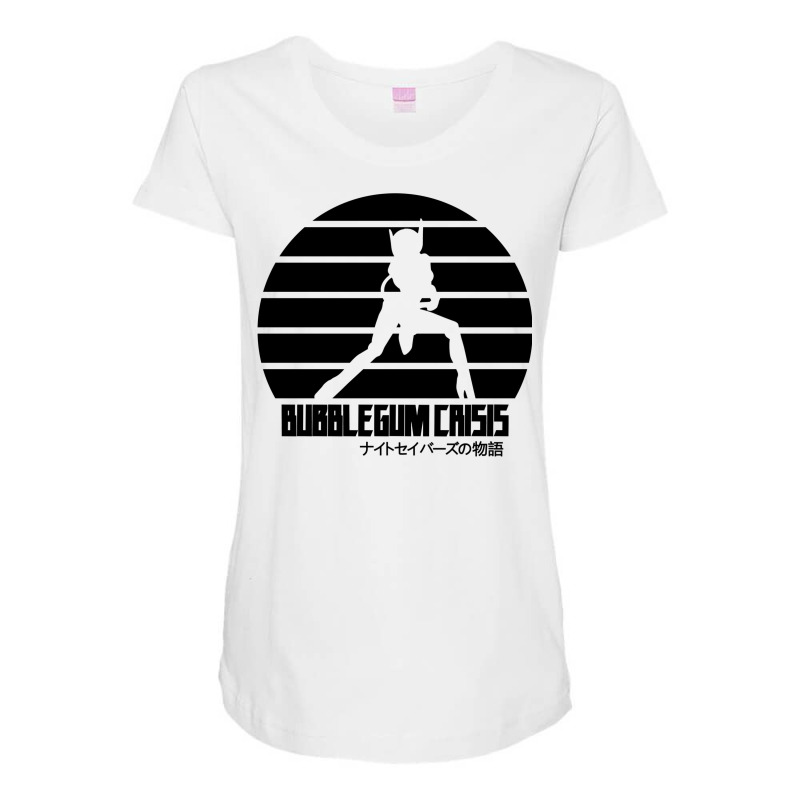 Bubblegum Crisis   Priss Sun   Black Maternity Scoop Neck T-shirt by luziusilaydad | Artistshot