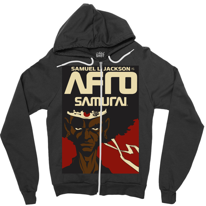 Samurai Kribo Zipper Hoodie by DanielLopezJacuinde | Artistshot