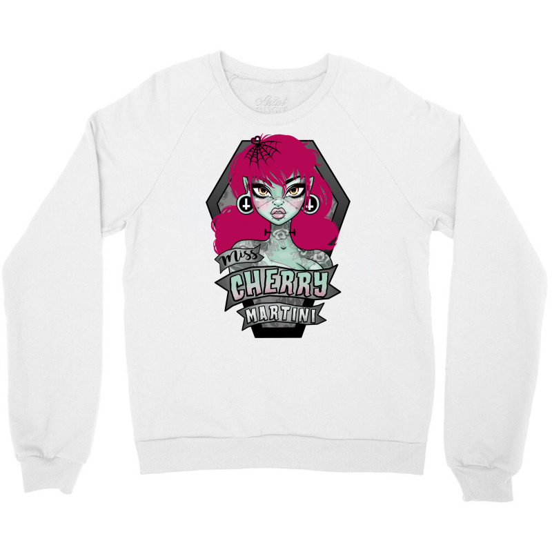 Miss Cherry Martini Cherry Version Crewneck Sweatshirt by cizgozarc | Artistshot