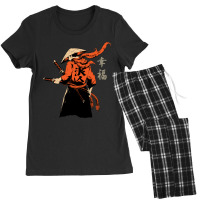 Samurai Japanese Warrior With Swords Catana Women's Pajamas Set | Artistshot