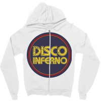 Disco Inferno Zipper Hoodie | Artistshot