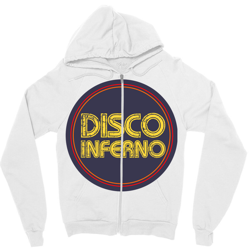 Disco Inferno Zipper Hoodie | Artistshot