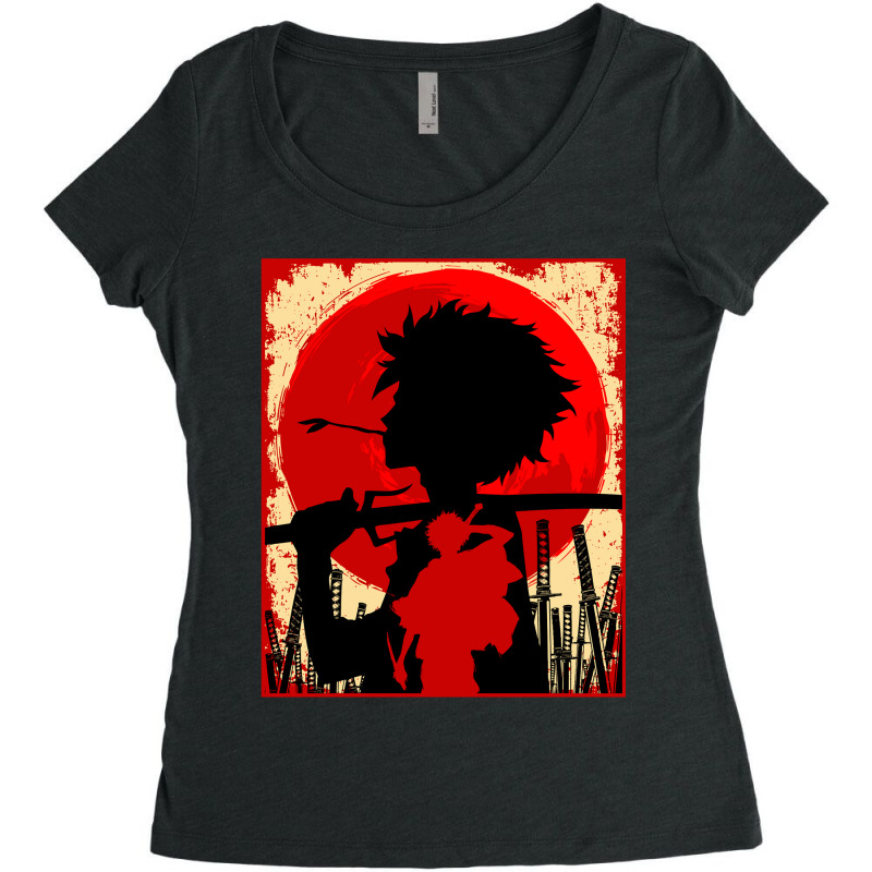 Samurai Sunset Mugen Women's Triblend Scoop T-shirt by DanielLopezJacuinde | Artistshot