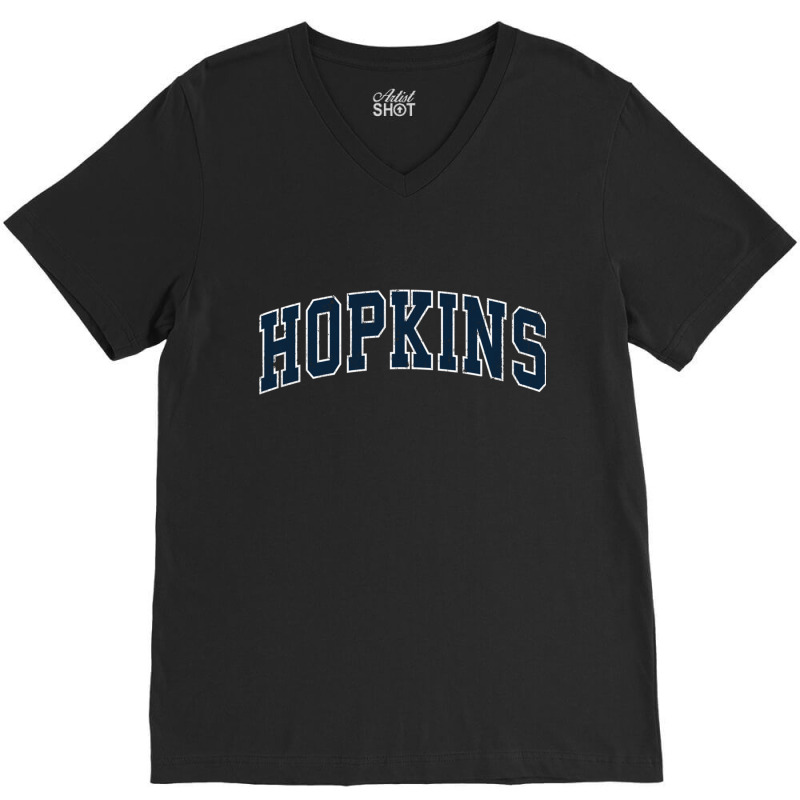 Hopkins Minnesota Mn Vintage Sports Design Navy Design Sweatshirt V-neck Tee | Artistshot