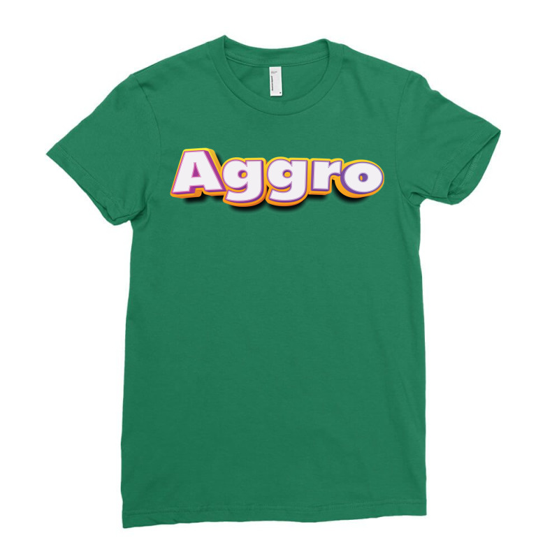 Aggro Aggravation Aggressive Behavior Gamer 2 Ladies Fitted T-Shirt by zayenitecici | Artistshot