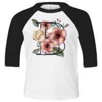 Flowers With A B Toddler 3/4 Sleeve Tee | Artistshot