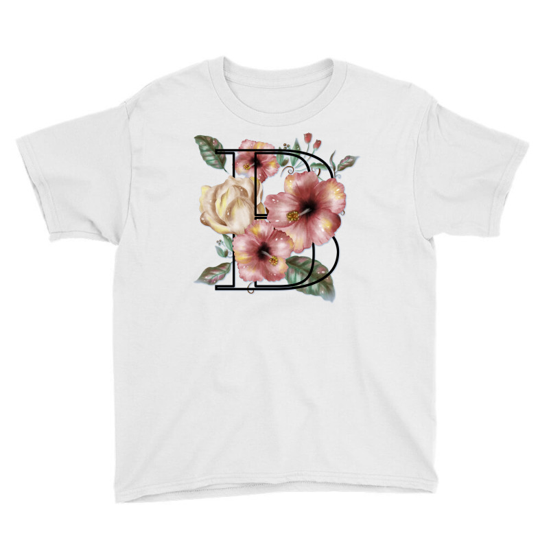 Flowers With A B Youth Tee by LeoDesenhos | Artistshot