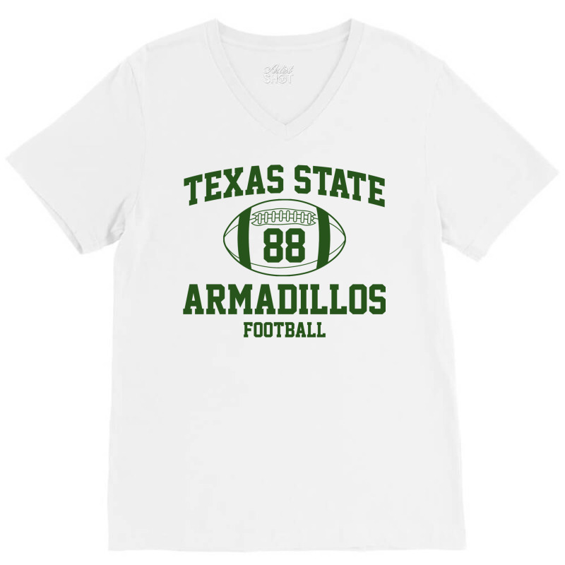 Texas State Football Banks V-Neck Tee by daiktumlinay | Artistshot