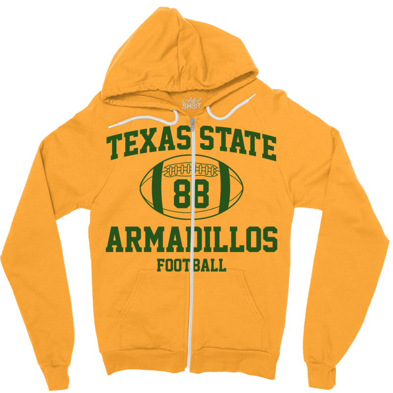 Texas State Football Banks Zipper Hoodie by daiktumlinay | Artistshot