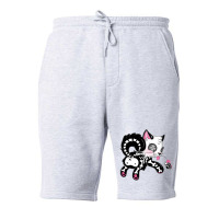 Skele Cat Fleece Short | Artistshot