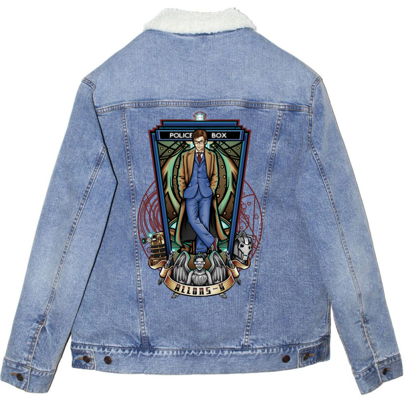 The 10th Unisex Sherpa-Lined Denim Jacket by daiktumlinay | Artistshot