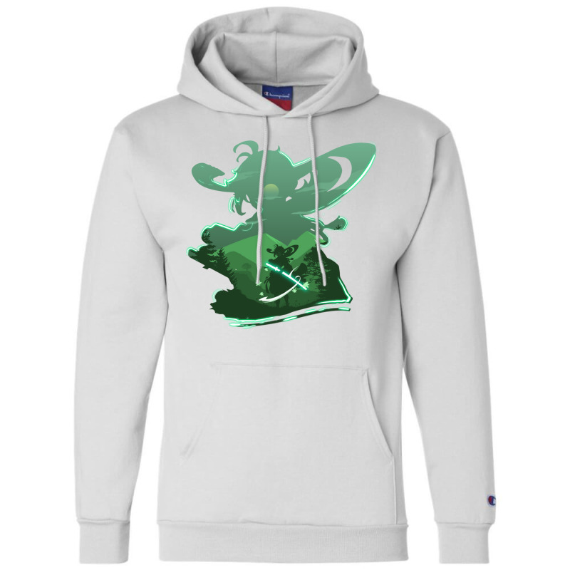 The Anemo Maestro   Kazuha Champion Hoodie by daiktumlinay | Artistshot