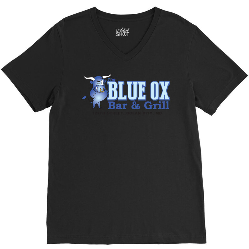 The Blue Ox Bar & Grill V-Neck Tee by daiktumlinay | Artistshot