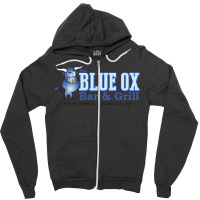 The Blue Ox Bar & Grill Zipper Hoodie | Artistshot