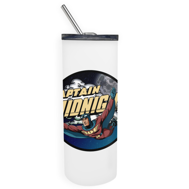 Captain Midnight Skinny Tumbler | Artistshot