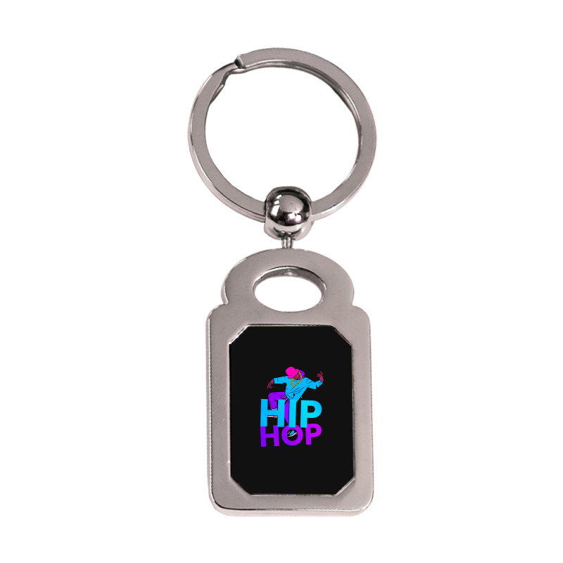 Hiphop V2  Urbanraphiphop Design Silver Rectangle Keychain | Artistshot