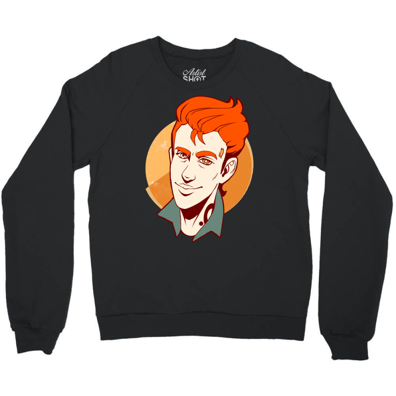 Atlas Rhys  In Warm Colors  Borderlands Fan Art Crewneck Sweatshirt | Artistshot