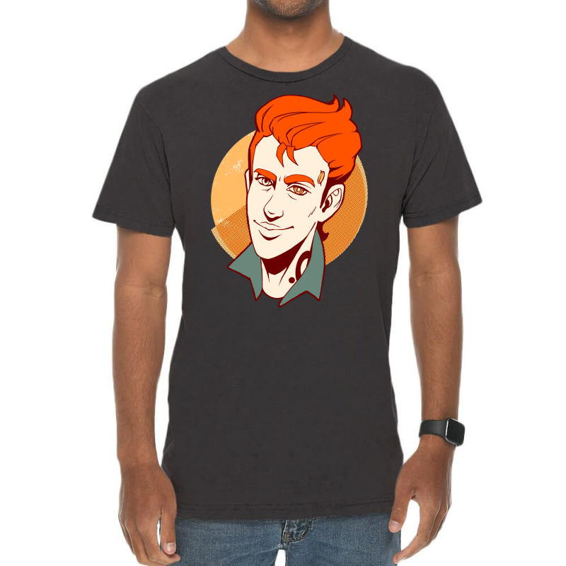 Atlas Rhys  In Warm Colors  Borderlands Fan Art Vintage T-shirt | Artistshot