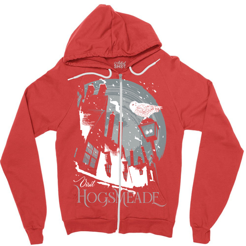 Visit Hogsmeade (gray) Zipper Hoodie | Artistshot