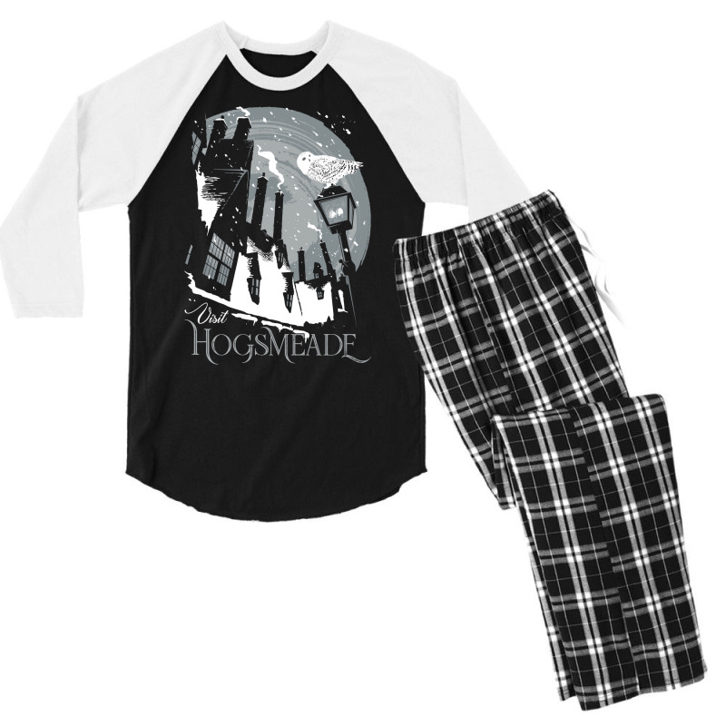 Visit Hogsmeade (gray) Men's 3/4 Sleeve Pajama Set | Artistshot