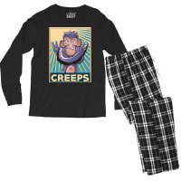 Creeps Words Gamer Use Men's Long Sleeve Pajama Set | Artistshot