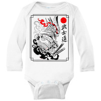 Samurai Bushido Warrior Japanese Katana Sword T Shirt Long Sleeve Baby Bodysuit | Artistshot