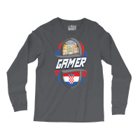 Croatia Gamer Croatian Long Sleeve Shirts | Artistshot