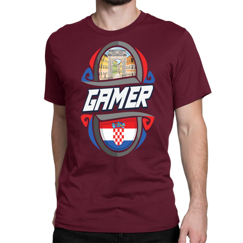 Croatia Gamer Croatian Classic T-shirt by gotlhesiranir | Artistshot