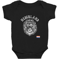 Nederland Reto Netherlands Lion Holland Dutch Men And Women Baby Bodysuit | Artistshot