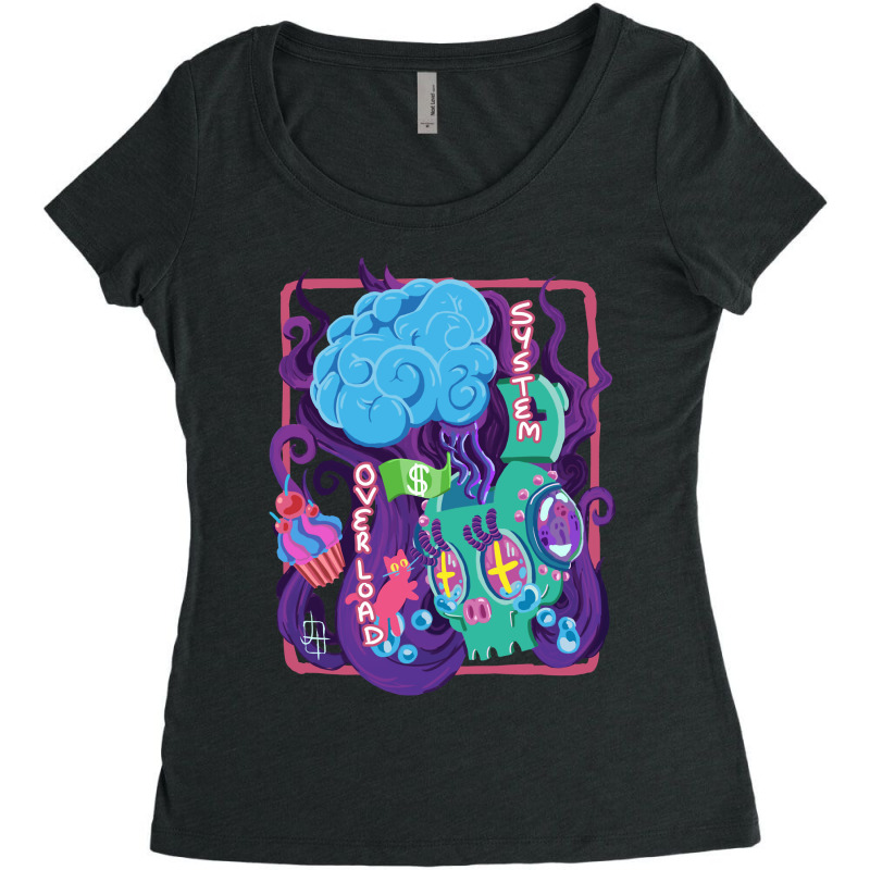 System Overload Women's Triblend Scoop T-shirt by SusanLynnHartmann | Artistshot