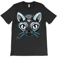 Day Of The Kitty Blue T-shirt | Artistshot