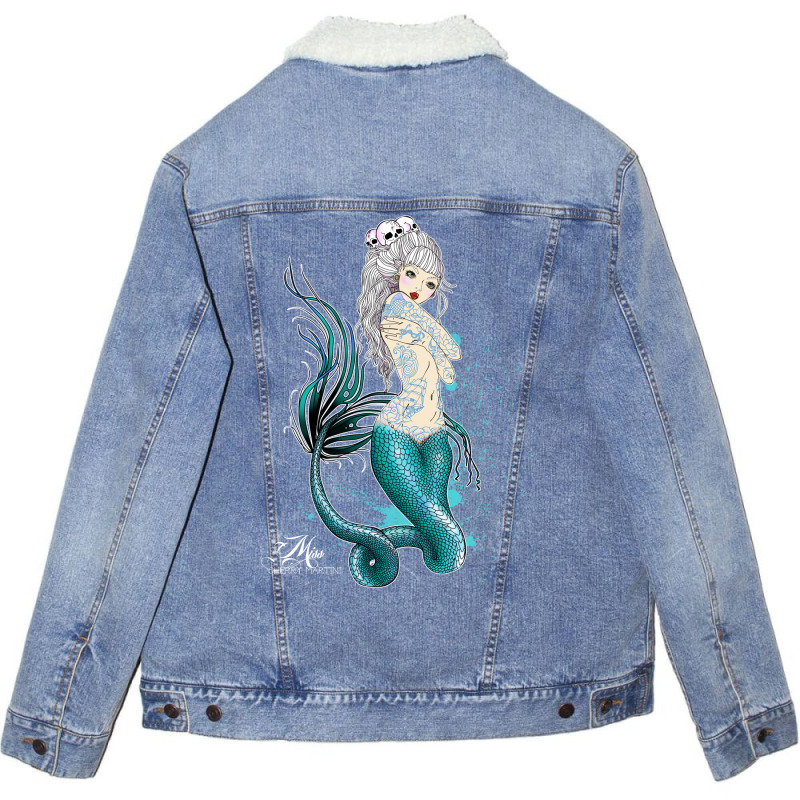 Tattooed Siren Unisex Sherpa-Lined Denim Jacket by thiloandel3 | Artistshot