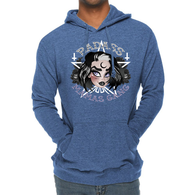 Badass Mamas Gang Goth Mama Lightweight Hoodie | Artistshot