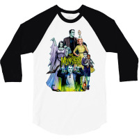 The Munsters Family Portrait 3/4 Sleeve Shirt | Artistshot