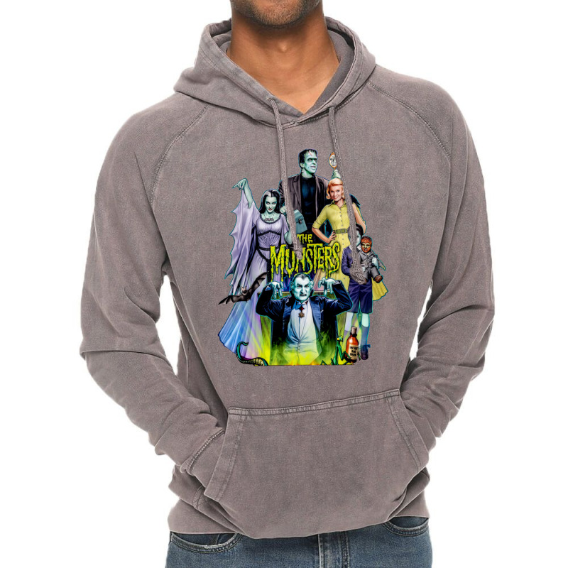 The Munsters Family Portrait Vintage Hoodie by daiktumlinay | Artistshot