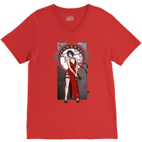 The B In The Red Dress V-neck Tee | Artistshot