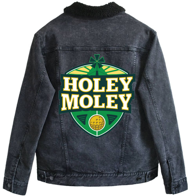 Holey Moley Unisex Sherpa-lined Denim Jacket | Artistshot