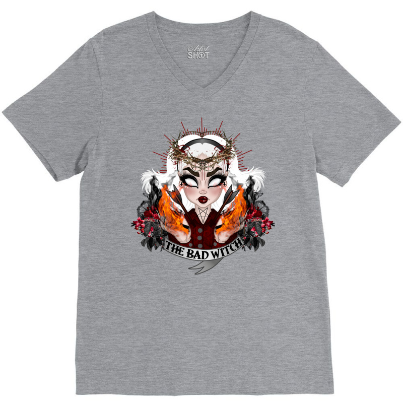 The Bad Witch V-Neck Tee by thiloandel3 | Artistshot