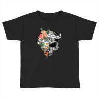 Kinda Emotional Kinda Emotionless Flower Skull Vintage Toddler T-shirt | Artistshot