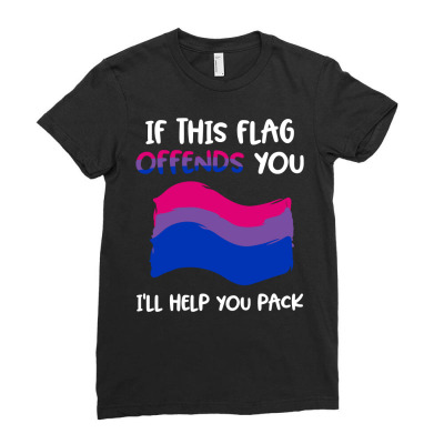 Pride Bisexual Flag Shirts Ladies Fitted T-shirt Designed By Ngocjohn83