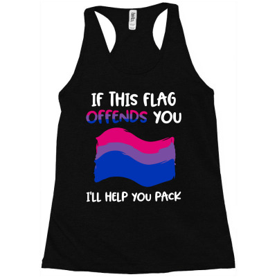 Pride Bisexual Flag Shirts Racerback Tank Designed By Ngocjohn83