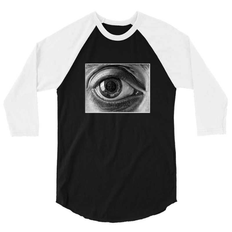 Escher - Eye 3/4 Sleeve Shirt | Artistshot