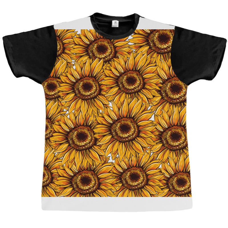 Sunflower Seamless Pattren Graphic T-shirt | Artistshot