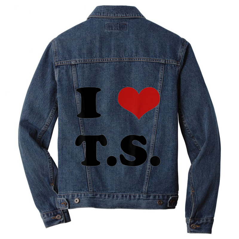 I Love Ts Men Denim Jacket | Artistshot