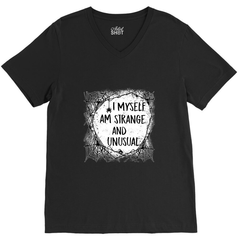 I Myself Am Strange And Unusual Halloween Hoodie Sweatshirt Pullover H V-neck Tee | Artistshot