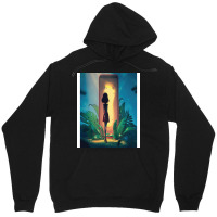 Young Girl Looks At The Magic Gate Unisex Hoodie | Artistshot