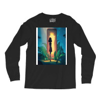 Young Girl Looks At The Magic Gate Long Sleeve Shirts | Artistshot