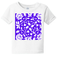 White And Blue Color Seamless Pattren Baby Tee | Artistshot