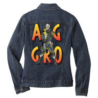 Zane The Operative Borderlands 3 Aggro Aggravation Aggressive Ladies Denim Jacket | Artistshot