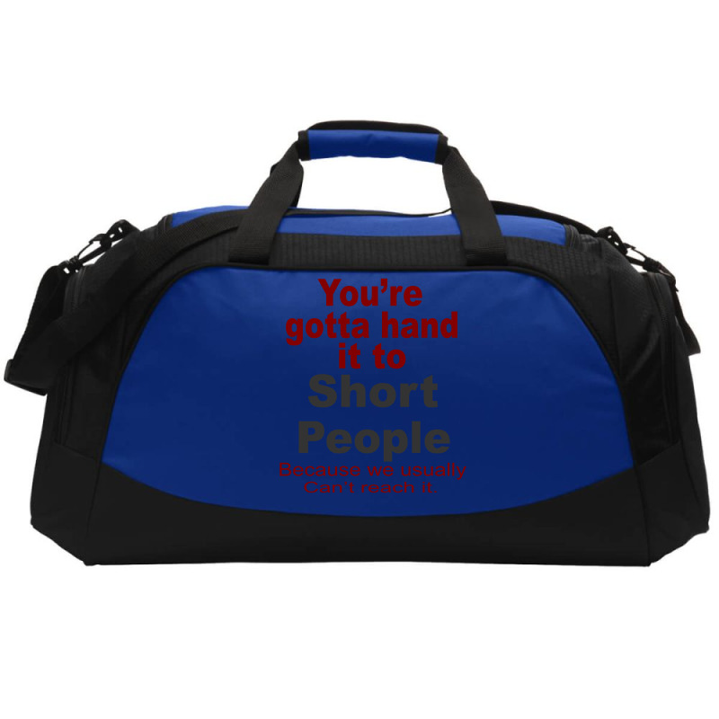 Hand It To Short People Active Duffel | Artistshot